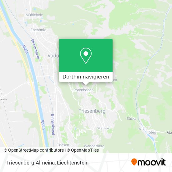 Triesenberg Almeina Karte