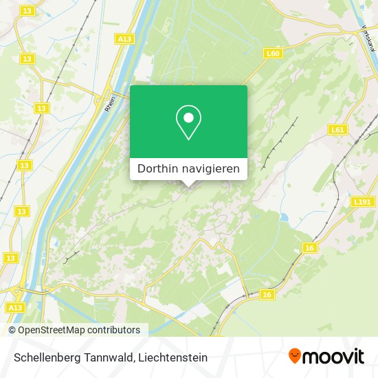 Schellenberg Tannwald Karte
