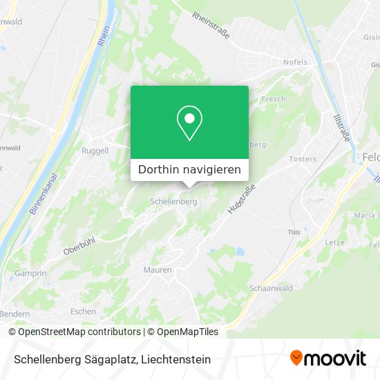 Schellenberg Sägaplatz Karte