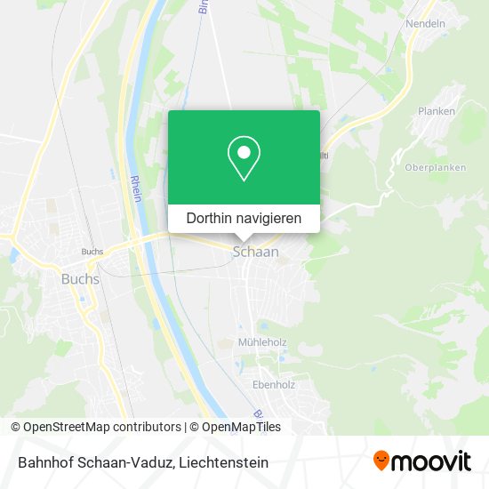 Bahnhof Schaan-Vaduz Karte