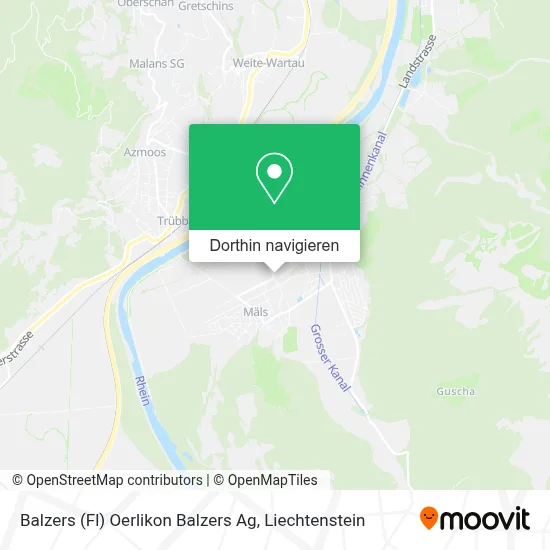 Balzers (Fl) Oerlikon Balzers Ag Karte