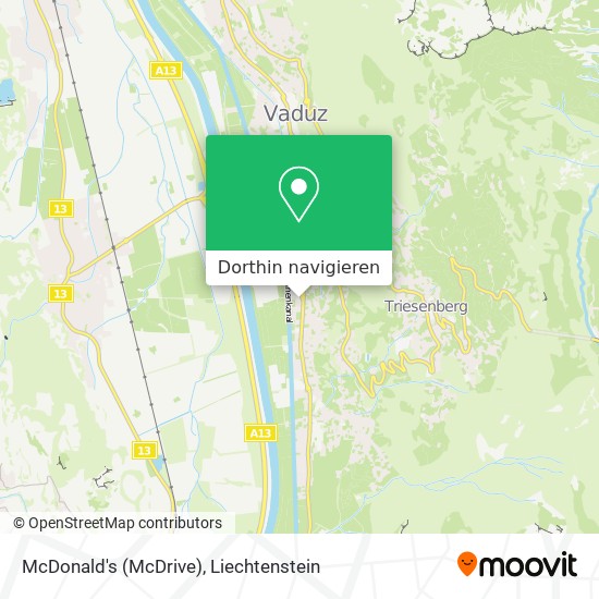 McDonald's (McDrive) Karte