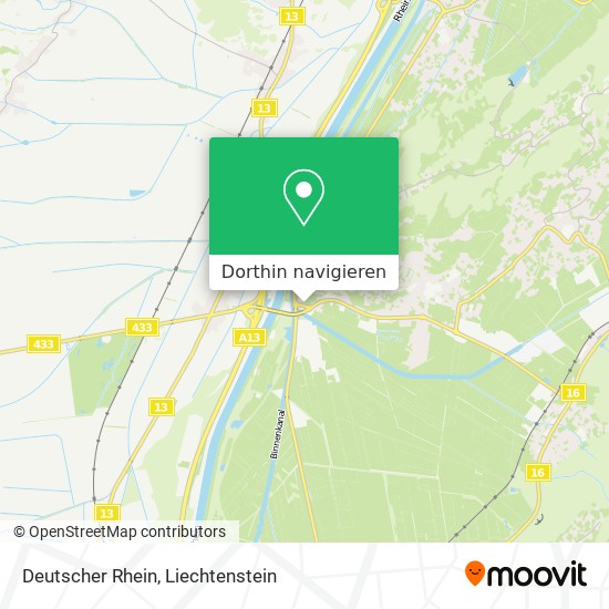 Deutscher Rhein Karte