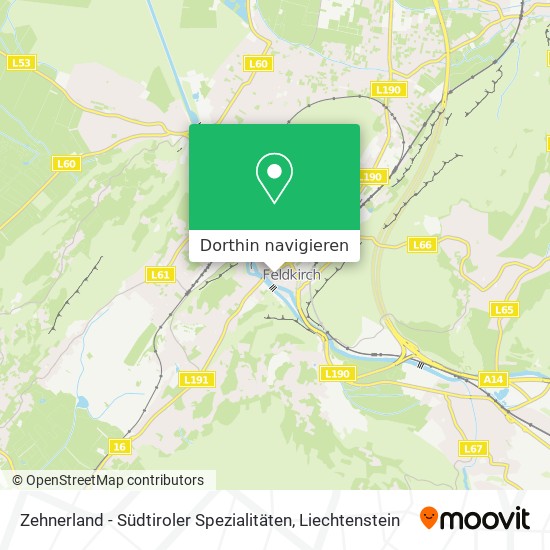 Zehnerland - Südtiroler Spezialitäten Karte