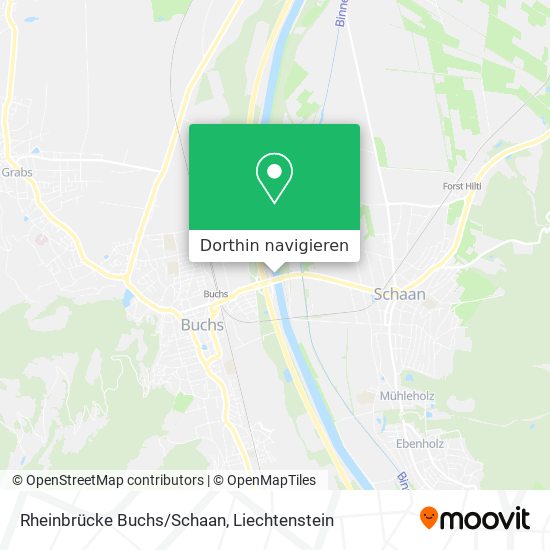 Rheinbrücke Buchs/Schaan Karte