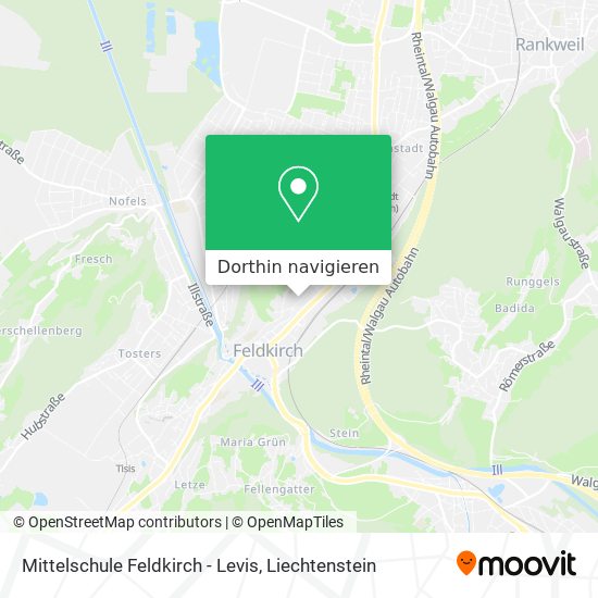 Mittelschule Feldkirch - Levis Karte