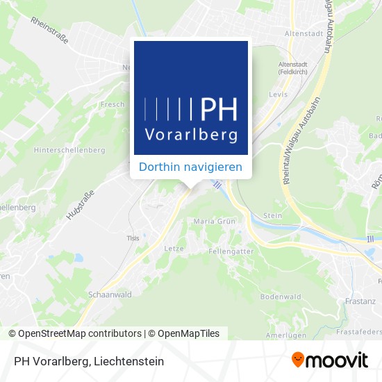 PH Vorarlberg Karte