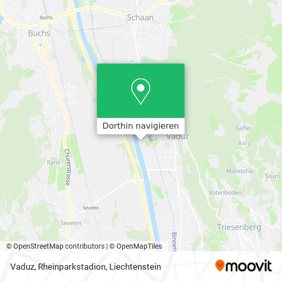 Vaduz, Rheinparkstadion Karte