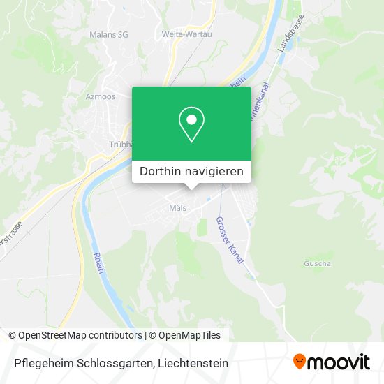 Pflegeheim Schlossgarten Karte