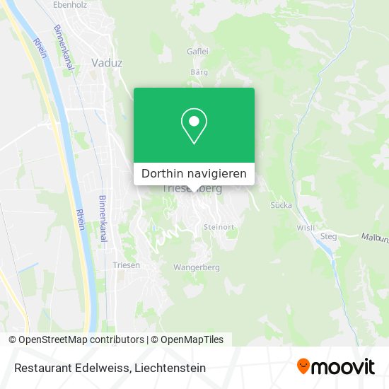 Restaurant Edelweiss Karte
