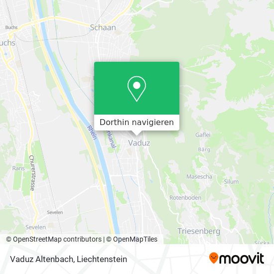 Vaduz Altenbach Karte