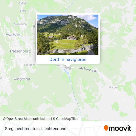 Steg Liechtenstein Karte