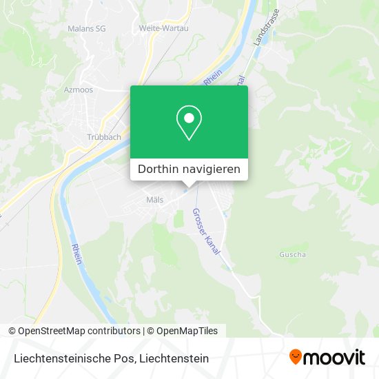Liechtensteinische Pos Karte