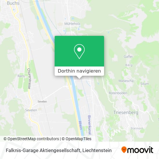 Falknis-Garage Aktiengesellschaft Karte