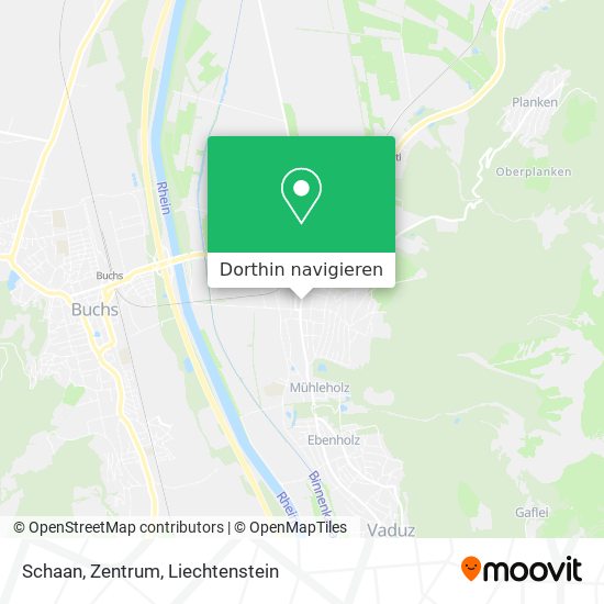 Schaan, Zentrum Karte