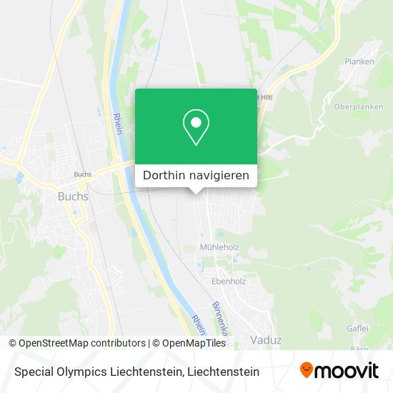 Special Olympics Liechtenstein Karte
