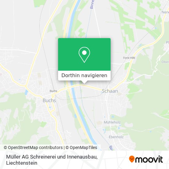 Müller AG Schreinerei und Innenausbau Karte