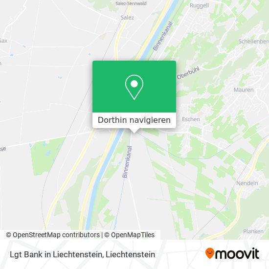 Lgt Bank in Liechtenstein Karte