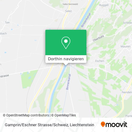 Gamprin / Eschner Strasse / Schweiz Karte