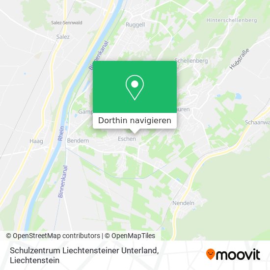 Schulzentrum Liechtensteiner Unterland Karte
