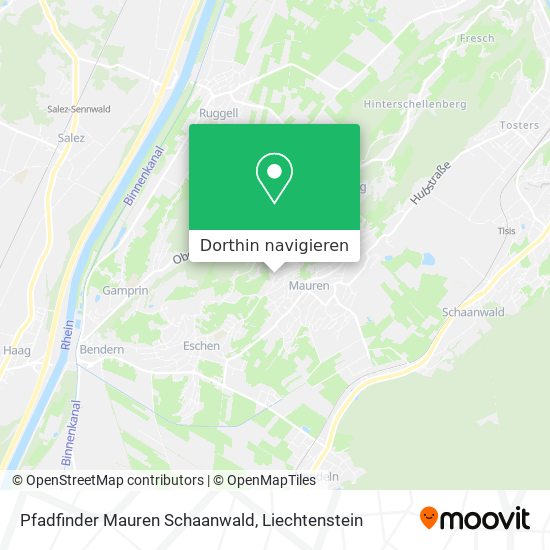 Pfadfinder Mauren Schaanwald Karte