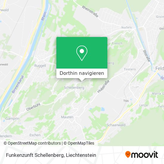 Funkenzunft Schellenberg Karte