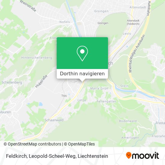 Feldkirch, Leopold-Scheel-Weg Karte