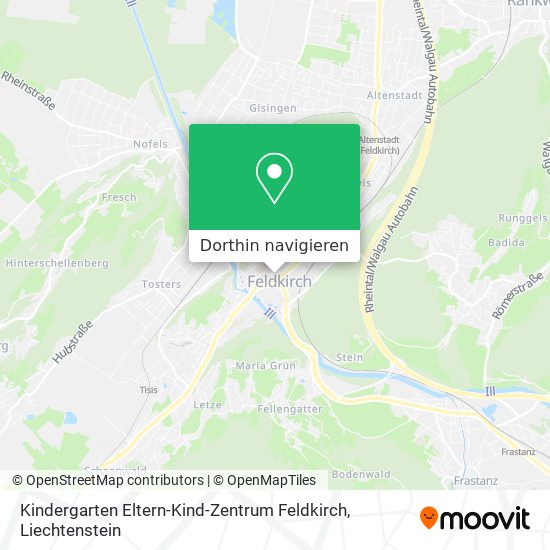 Kindergarten Eltern-Kind-Zentrum Feldkirch Karte