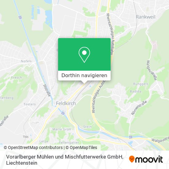 Vorarlberger Mühlen und Mischfutterwerke GmbH Karte