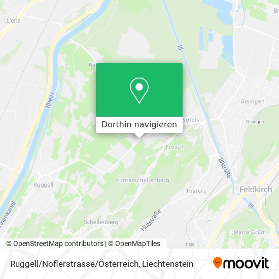 Ruggell / Noflerstrasse / Österreich Karte