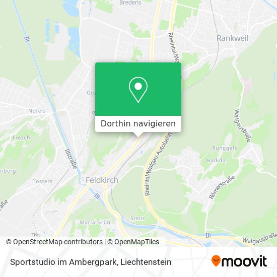 Sportstudio im Ambergpark Karte