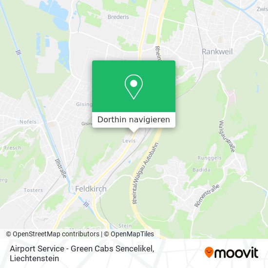 Airport Service - Green Cabs Sencelikel Karte