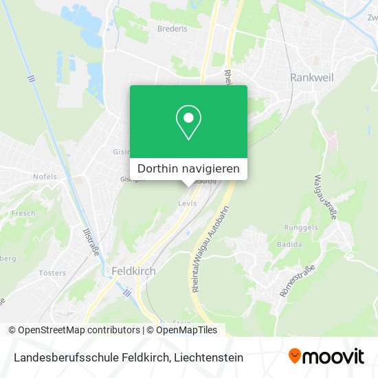 Landesberufsschule Feldkirch Karte