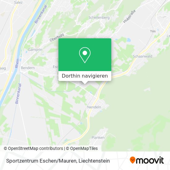 Sportzentrum Eschen/Mauren Karte