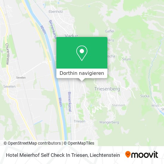 Hotel Meierhof Self Check In Triesen Karte