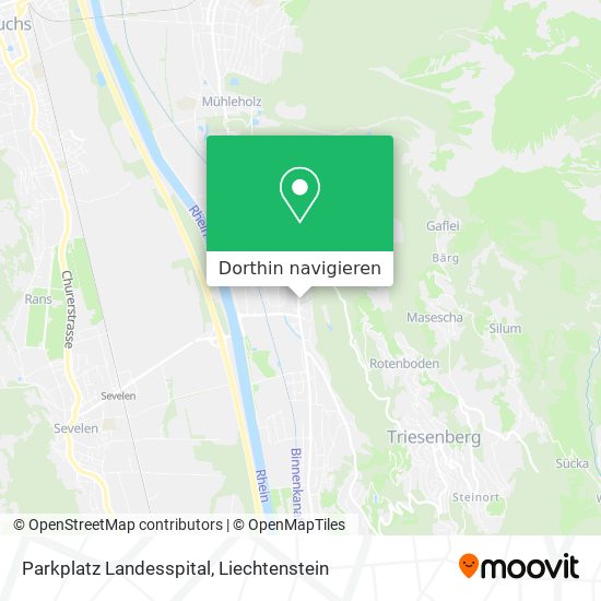 Parkplatz Landesspital Karte