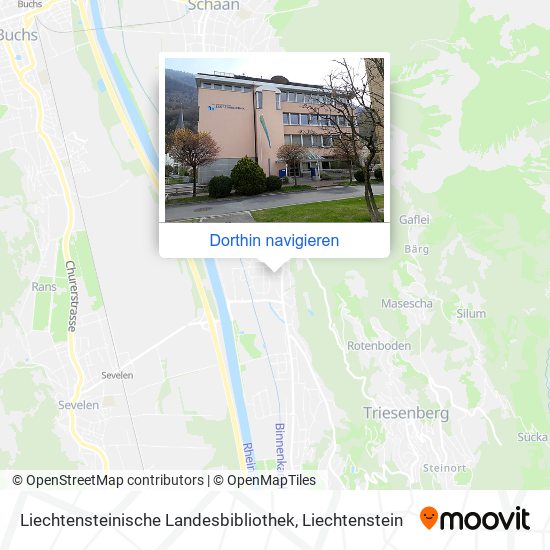 Liechtensteinische Landesbibliothek Karte