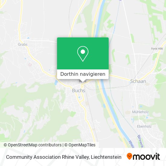 Community Association Rhine Valley Karte