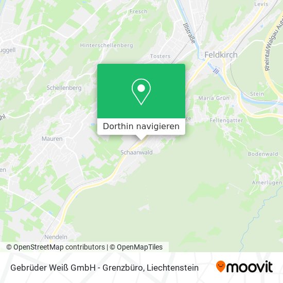 Gebrüder Weiß GmbH - Grenzbüro Karte