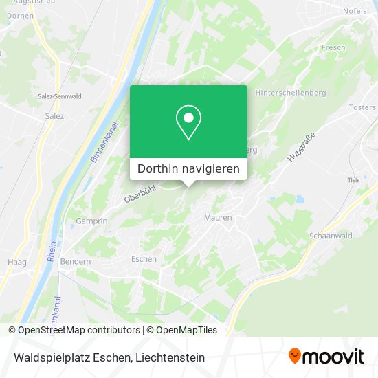Waldspielplatz Eschen Karte