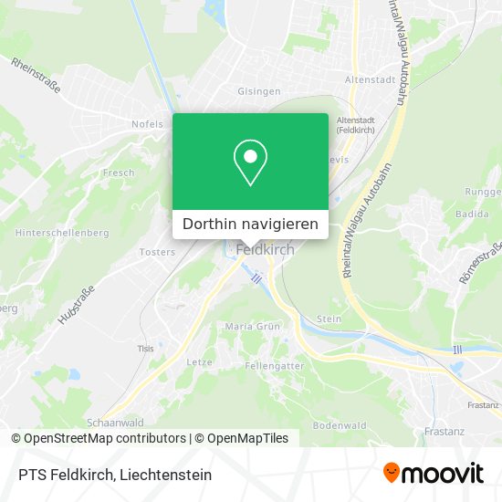 PTS Feldkirch Karte