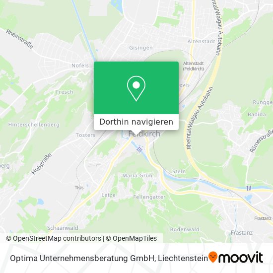 Optima Unternehmensberatung GmbH Karte