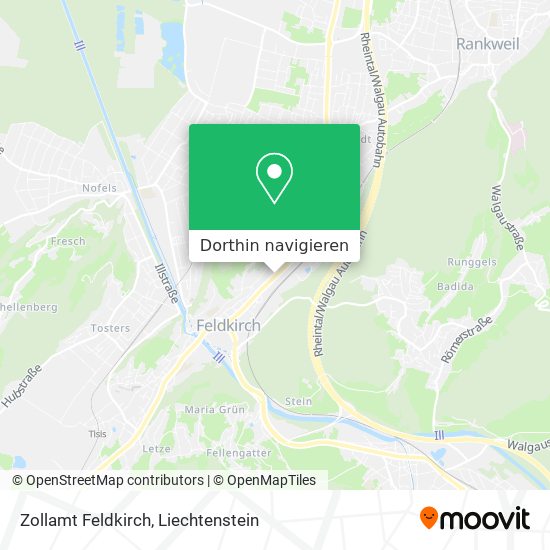 Zollamt Feldkirch Karte