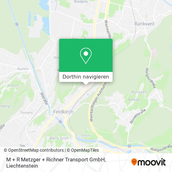 M + R Metzger + Richner Transport GmbH Karte