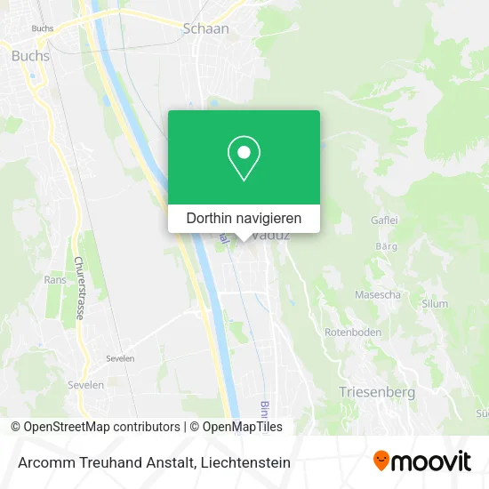 Arcomm Treuhand Anstalt Karte