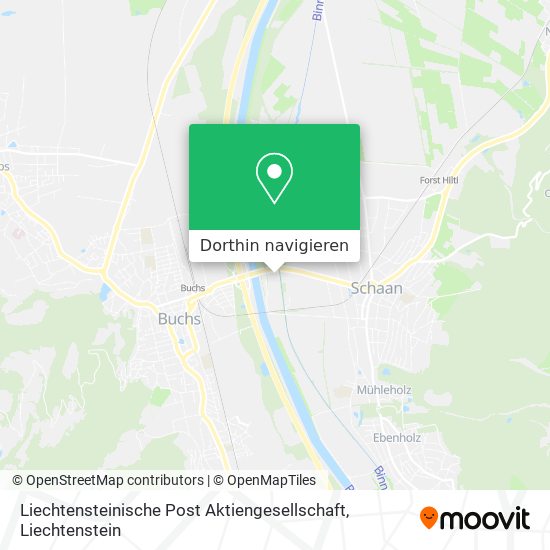 Liechtensteinische Post Aktiengesellschaft Karte