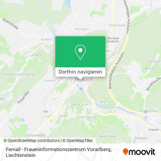 Femail - Fraueninformationszentrum Vorarlberg Karte