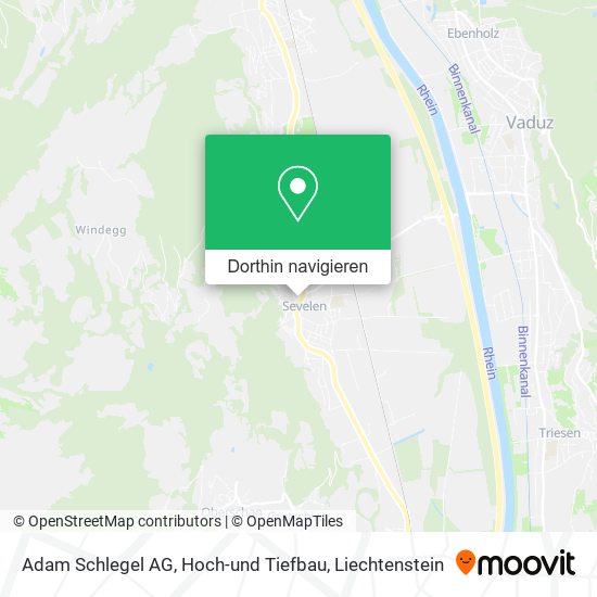 Adam Schlegel AG, Hoch-und Tiefbau Karte