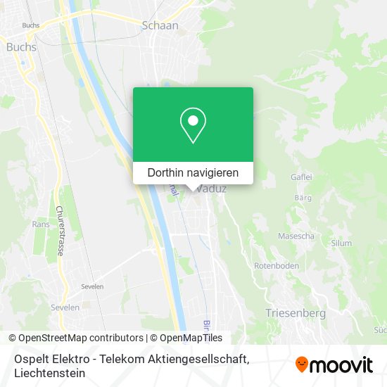 Ospelt Elektro - Telekom Aktiengesellschaft Karte