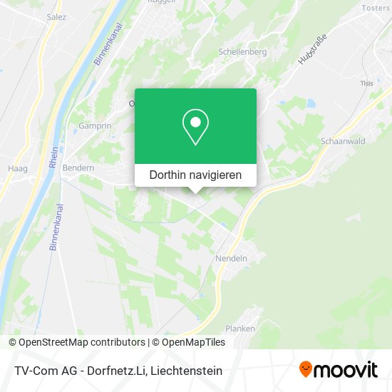TV-Com AG - Dorfnetz.Li Karte